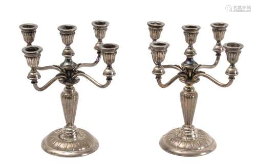 Pareja de candelabros catalanes siglo XX