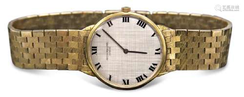 PATEK PHILIPPE GENEVE 18KT GOLD MEN'S WRISTWATCH