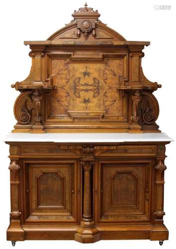 AMERICAN RENAISSANCE REVIVAL WALNUT SIDEBOARD