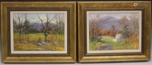 LOT OF (2) ROBERT WILLMAN (B. 1959) OIL PAINTINGS