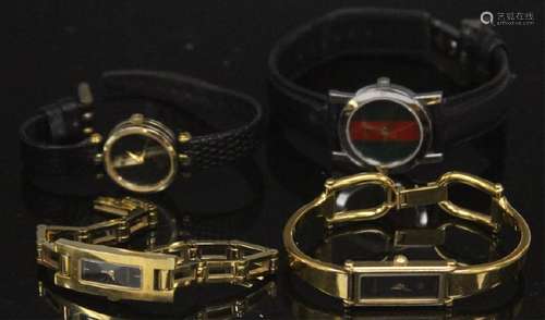 LOT OF (4) GUCCI LADY'S WRISTWATCHES