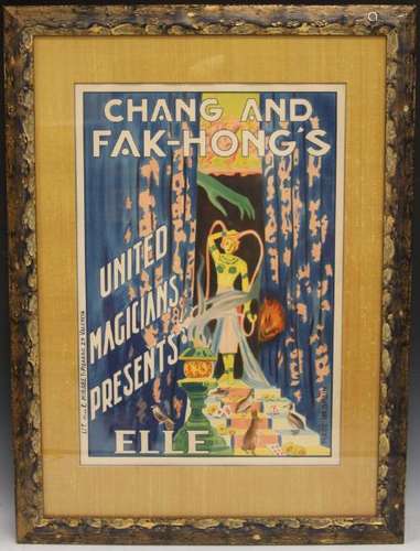 GREAT CHANG & FAK-HONGS UNITED MAGICIANS POSTER