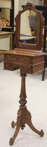 VICTORIAN WALNUT SHAVING STAND, 62