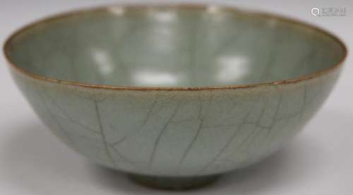 CHINESE GREEN CELADON TEA BOWL, 4 1/4