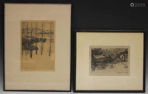 LOT OF (2) EARLY 20TH CENTURY LITHOGRAPHS