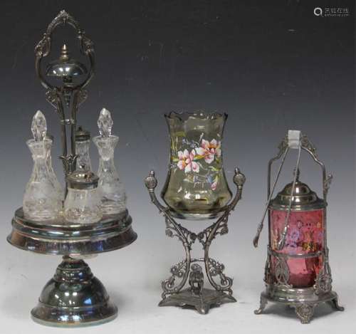 LOT OF (3) VICTORIAN ART GLASS