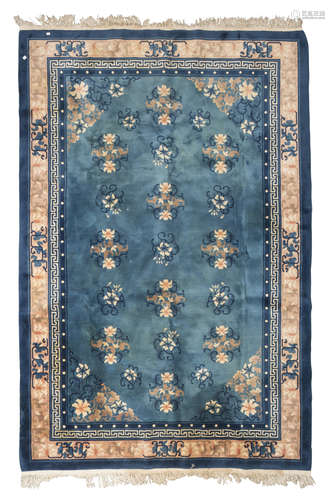 CHINESE CARPET, PEKING, MID-20TH CENTURY with design of flower branches in sequence, in the center