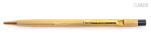 BALLPOINT PEN PELIKAN plated in gold. Length cm. 14. PENNA A SFERA PELIKAN placcata in oro.