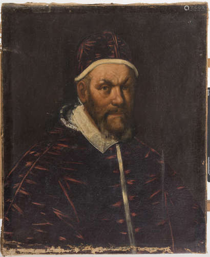 ROMAN PAINTER, 18TH CENTURY Portrait of Innocenzo X Oil on canvas, cm. 76 x 62,5 Provenance