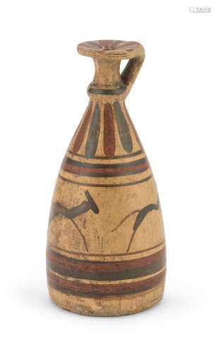 ARYBALLOS, 20TH CENTURY in earthenware. h. cm. 12. The find is reported to the Superintendence of