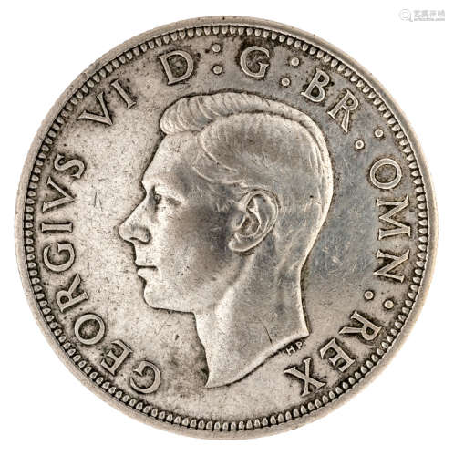 COIN, GREAT BRITAIN MONETA, GRAN BRETAGNA George V British Silver Half Crown. Ag. KM# 818. 1a.