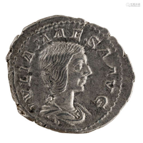 ROMAN EMPIRE IMPERO ROMANO Julia Maesa Denarius. 218-222 AD. IVLIA MAESA AVG, draped bust right /