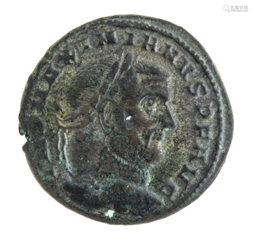 COIN ROMAN EMPIRE MONETA IMPERO ROMANO Massimiano Ercole 286-310 AE Follis o nummus 10,56 g. D/IMP