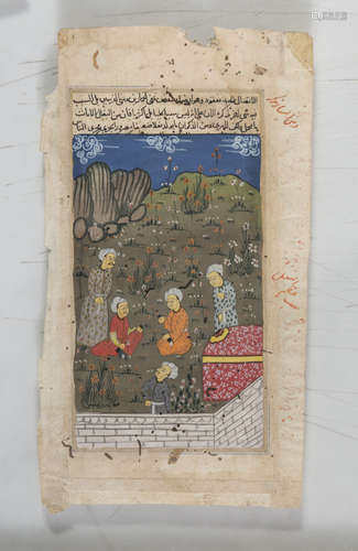 INDO-PERSIAN SCHOOL, 19TH CENTURY NARRATION OF HISTORICAL SCENE