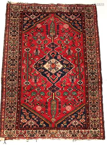 A Hamadan rug, North West Persia,