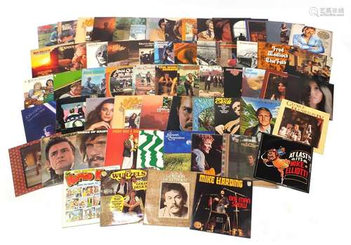 Vinyl LP's including John Denver, Johnny Cash, Mike Hardy, Tom Paxton and George Hamilton : For