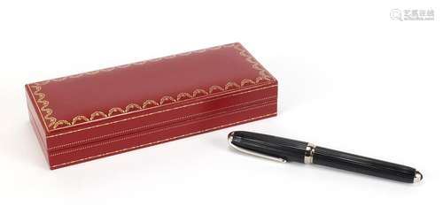 Cartier ballpoint pen, with fitted case, certificate and refills, serial number 002725 : For Further