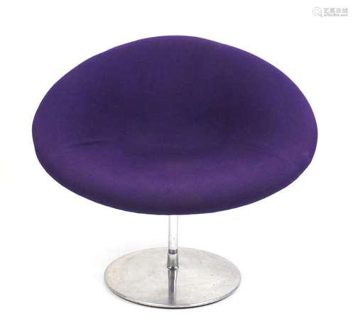 Artifort globe lounge chair designed by Pierre Paulin, label to the underside, 77cm high : For