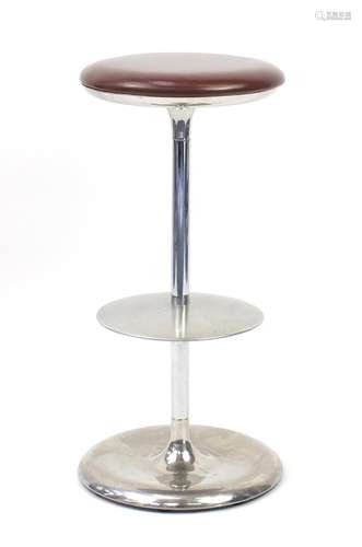 Plank Frisbi bar stool, designed by Biagio Cisotti and Sandra Laube, 81cm high ( retails at £