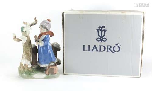 Lladro figurine Winter Frost with box, numbered 5287, 26cm high : For Further Condition Reports