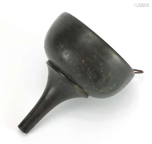 Joseph Lucas oil funnel, numbered 33, 15.5cm high : For Further Condition Reports Please Visit Our