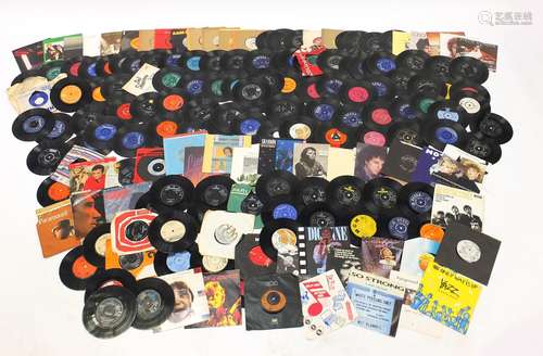 45RPM's including The Rolling Stones : For Further Condition Reports and Live Bidding Please Go to