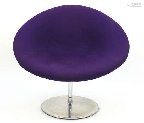 Artifort globe lounge chair designed by Pierre Paulin, label to the underside, 77cm high : For