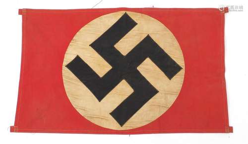 German Military Interest canvas vehicle ID flag, 110cm x 63.5cm : For Further Condition Reports