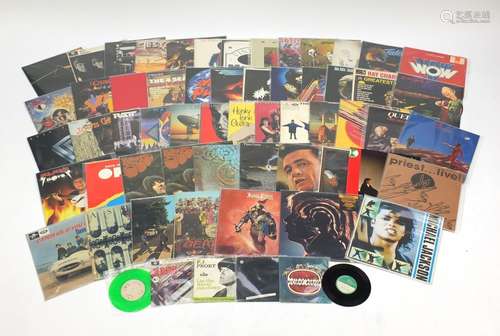 Vinyl LP's, singles and programmes including Michael Jackson My Way European Tour 1988, The