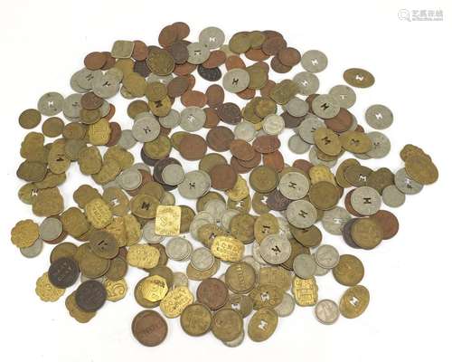 Collection of antique farming tokens : For Further Condition Reports Please Visit Our Website