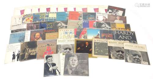 Vinyl LP's including Spoken Word, Kennedy, Churchill and Poetry : For Further Condition Reports