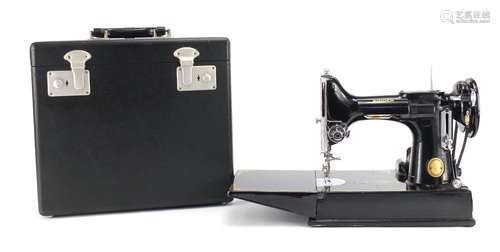 Vintage Singer sewing machine with case and accessories : For Further Condition Reports and Live