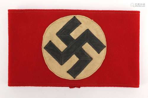 German Military Interest NSDAP wool armband : For Further Condition Reports Please Visit Our