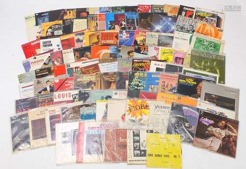 Jazz and band vinyl LP's including John Coltrane, Charlie Parker and Collage : For Further Condition