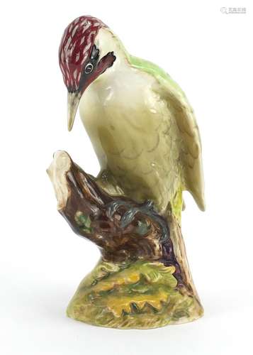 Beswick green woodpecker 1218, 22.5cm high : For Further Condition Reports and Live Bidding Please