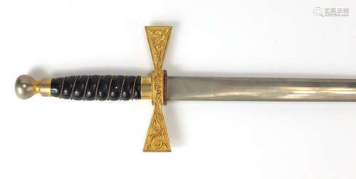 Wilkinson Sword with ornate steel blade, 90.5cm in length : For Further Condition Reports Please