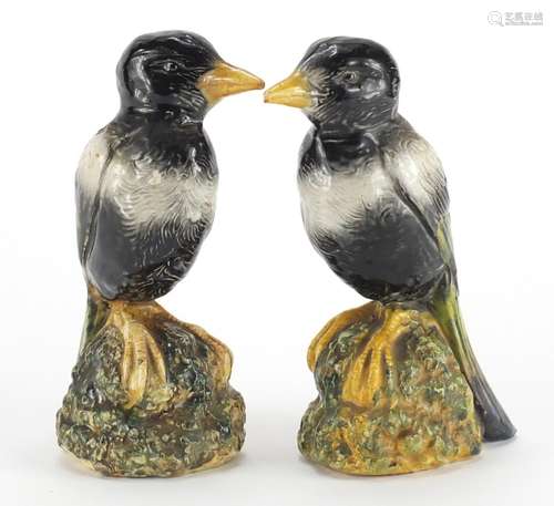 Pair of Bretby pottery kookaburra numbered 2172, each 20cm high : For Further Condition Reports