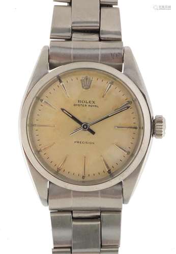 Gentleman's Rolex Oyster Royal Precision wristwatch, 3.5cm in diameter : For Further Condition