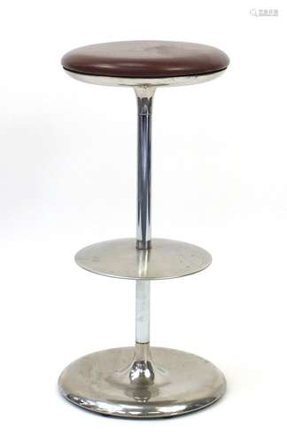 Plank Frisbi bar stool, designed by Biagio Cisotti and Sandra Laube, 81cm high ( retails at £