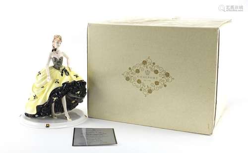 Coalport figurine from The David Shilling Celebration Collection - Going Gala No.130/1000, with box,