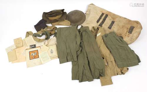 Military interest Burmese uniform including caps relating to CPL CJJ Emkins : For Further