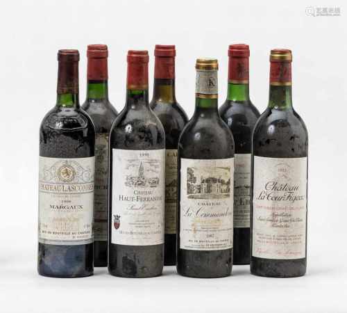 Konv. von sieben Bordeaux-WeinenChateau Lascombes 1998 Margaux, Grand Cru Classé. Chateau Haut-