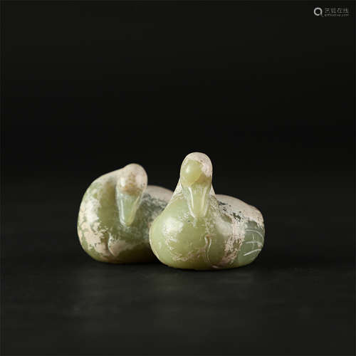 CHINESE ANCIENT JADE BIRDS