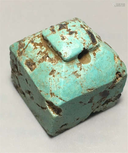 CHINESE TURQUOISE SEAL