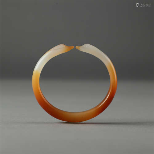 CHINESE AGATE BANGLE LIAO DYNASTY