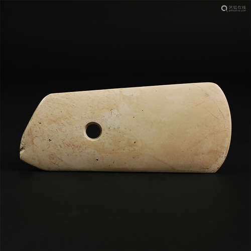 CHINESE WHITE JADE AXE HONGSHAN PERIOD