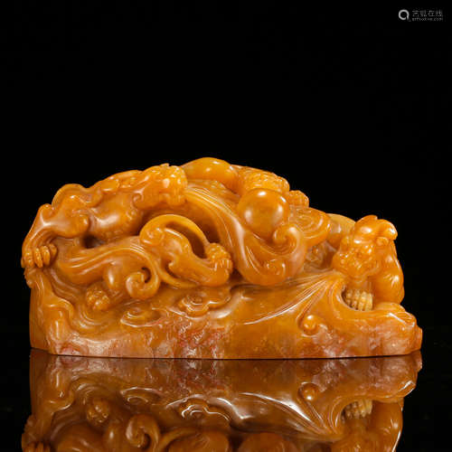 CHINESE TIANHUANG STONE BEAST SEAL