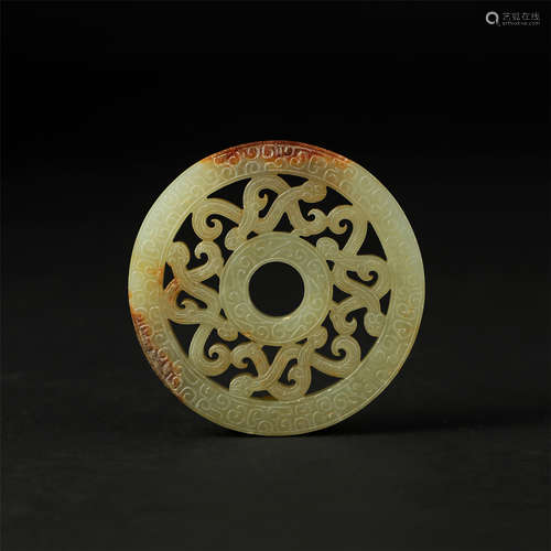 CHINESE ANCIENT JADE BI DISK