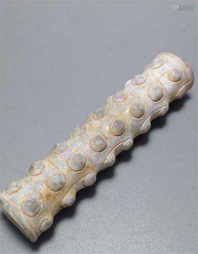 CHINESE ANCIENT JADE TUBE