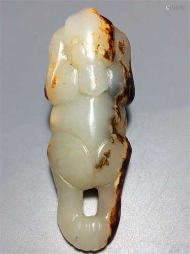 CHINESE WHITE JADE FIGURE